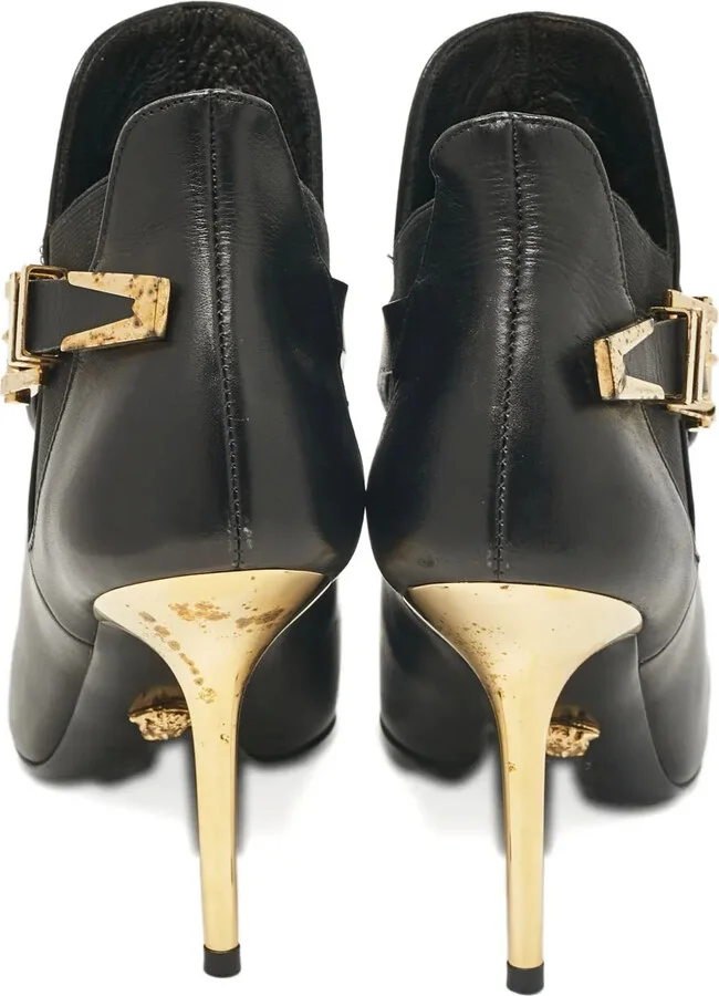 Medusa buckle pointed-toe boots - Image 3