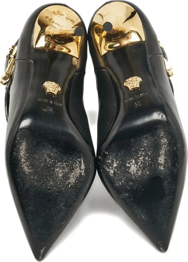 Medusa buckle pointed-toe boots - Image 4