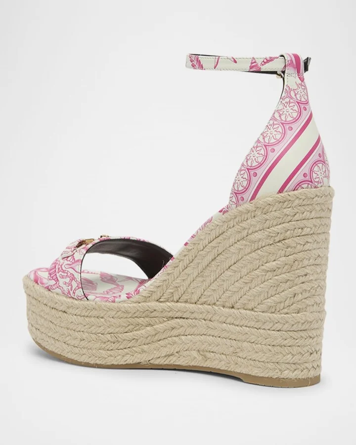 Medusa Calfskin Leather Espadrilles - Image 3