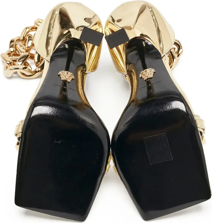 Medusa chain ankle-strap sandals - Image 5