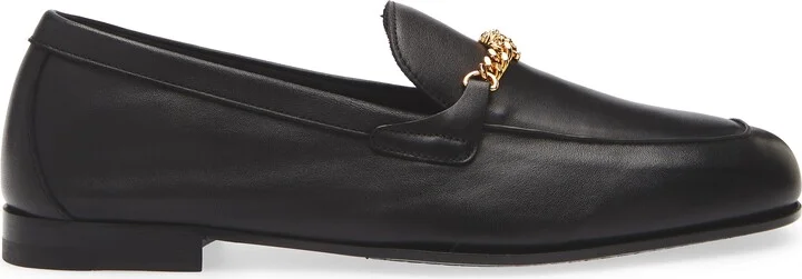 Medusa Chain Leather Loafer - Image 3