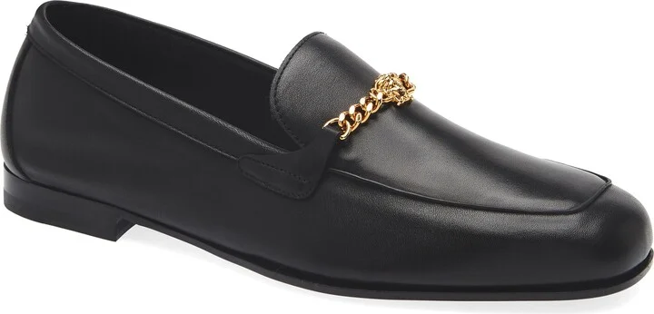 Medusa Chain Leather Loafer