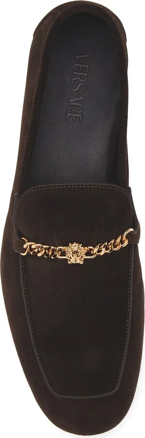 Medusa Chain Suede Loafer - Image 5