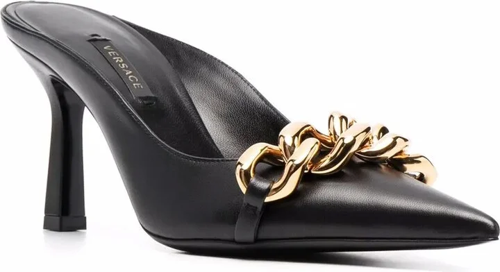 Medusa chain-trim backless mules - Image 2