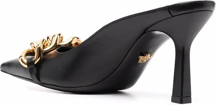 Medusa chain-trim backless mules - Image 3