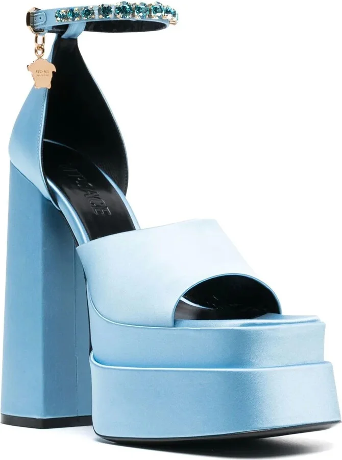Medusa charm platform sandals - Image 2