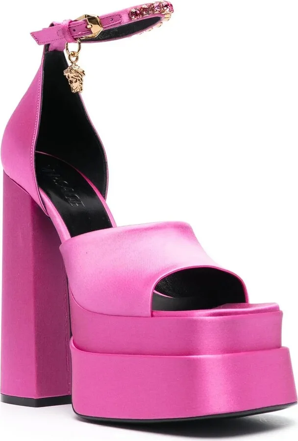 Medusa charm platform sandals - Image 2