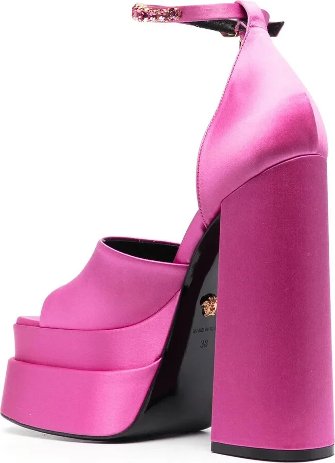 Medusa charm platform sandals - Image 3