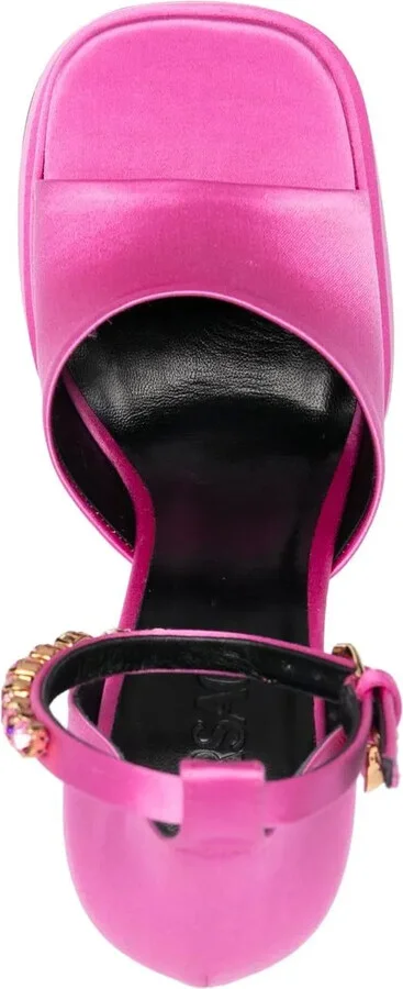 Medusa charm platform sandals - Image 4