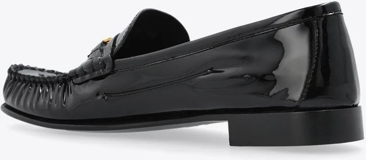Medusa-Embellished Leather Loafers - Image 2