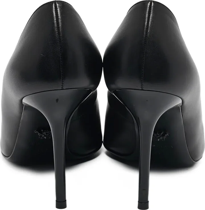 Medusa-emblem leather pumps - Image 3