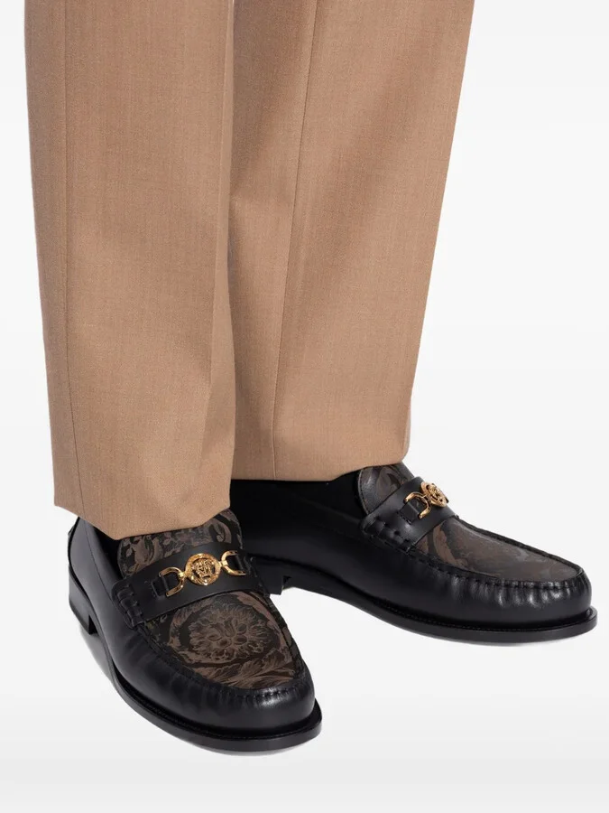 Medusa-head leather loafers - Image 5