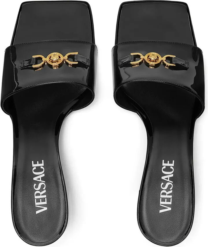 Medusa-head leather mules - Image 4