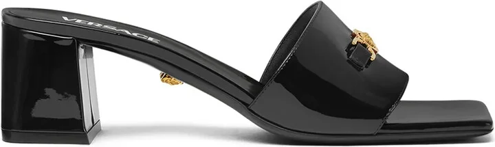 Medusa-head leather mules