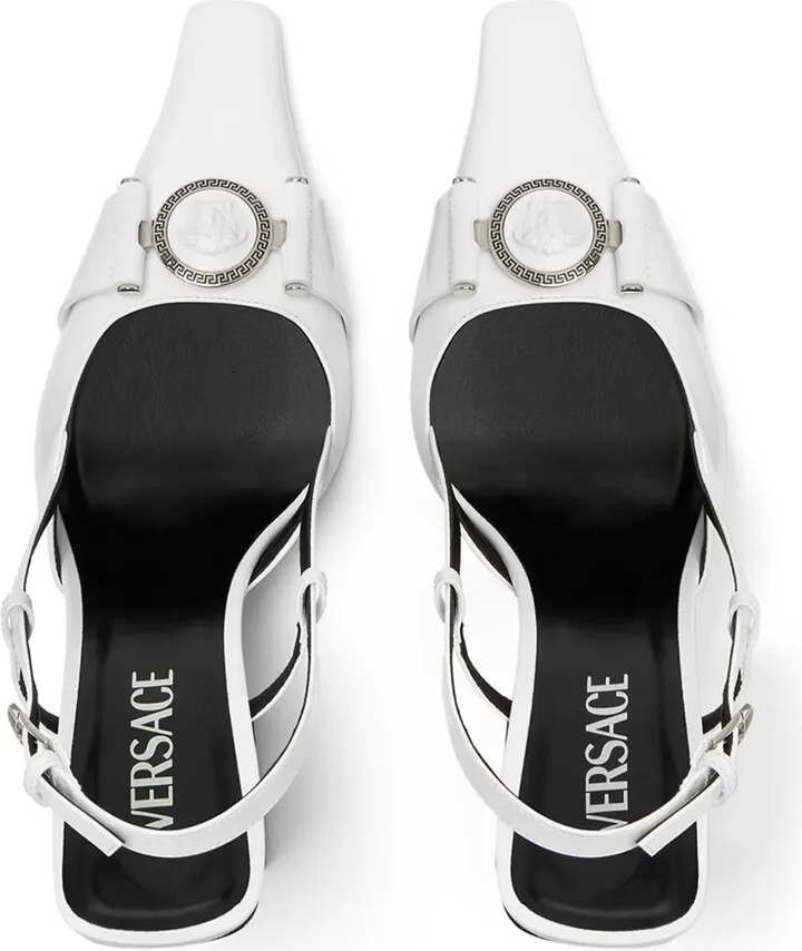 Medusa Head leather pumps - Image 3