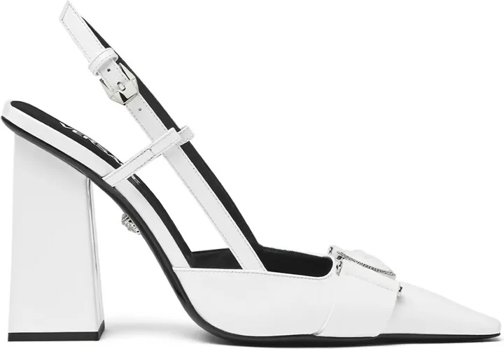 Medusa Head leather pumps