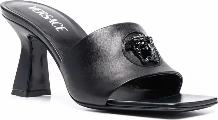 Medusa-head leather sandals - Image 2
