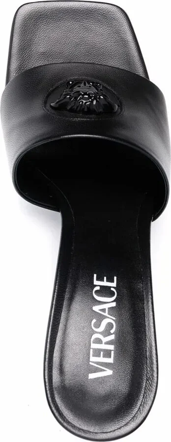 Medusa-head leather sandals - Image 4