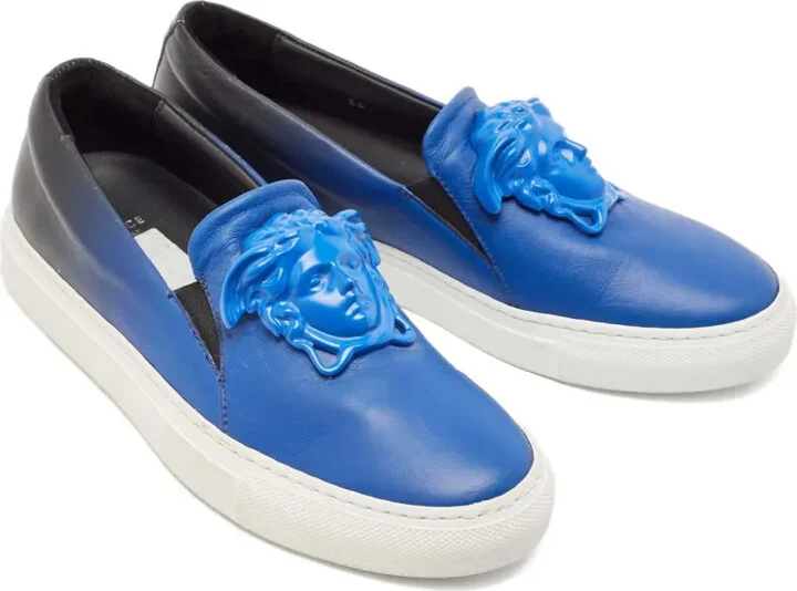 Medusa Head leather slip-on sneakers - Image 2
