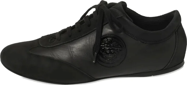 Medusa Head leather sneakers