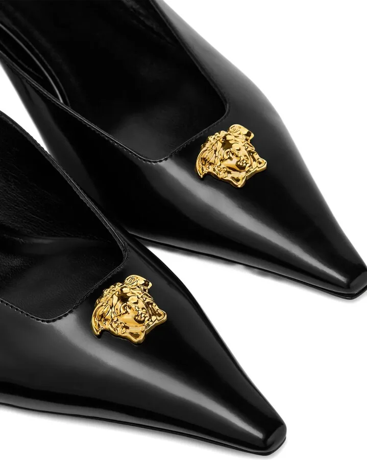 Medusa-Head Pointed-Toe Mules - Image 3