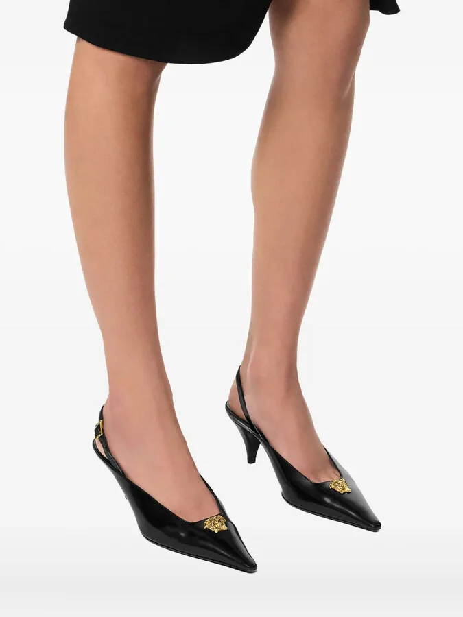 Medusa-Head Pointed-Toe Mules - Image 5