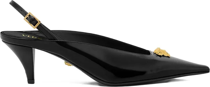 Medusa-Head Pointed-Toe Mules
