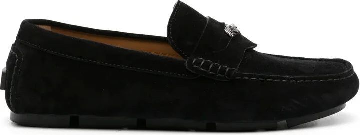 Medusa Head suede loafers