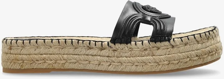 Medusa Jute and Leather Slides