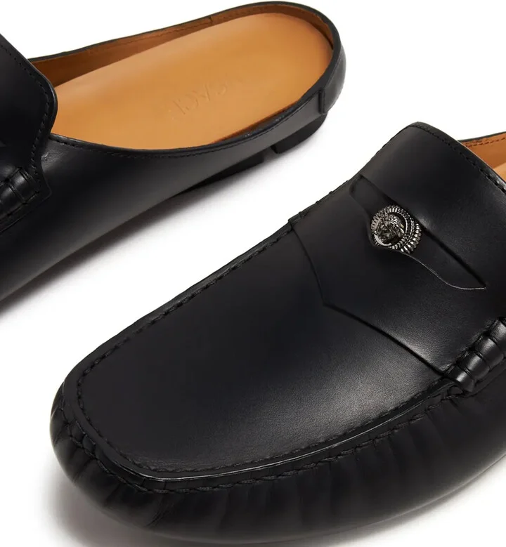 Medusa leather loafers - Image 4