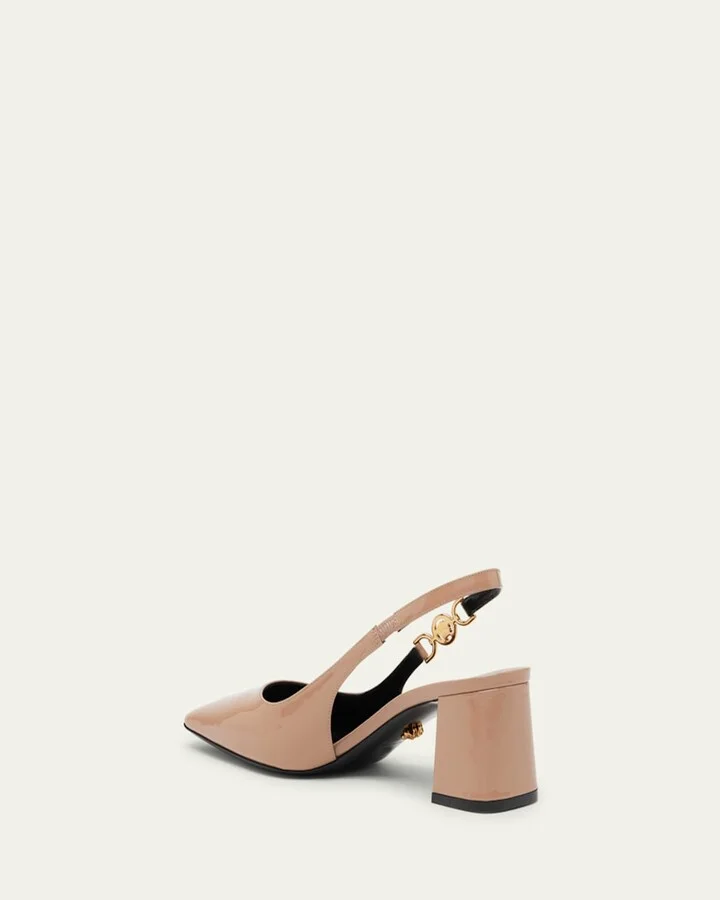 Medusa Patent Slingback Pumps - Image 2
