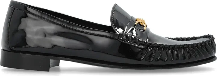Medusa-plaque loafers