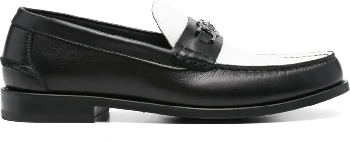 Medusa-plaque loafers