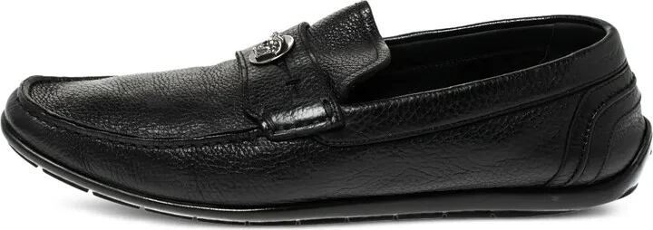 Medusa-plaque loafers