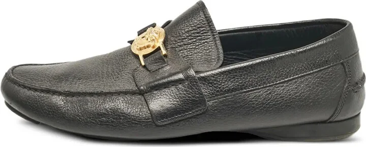 Medusa-plaque loafers