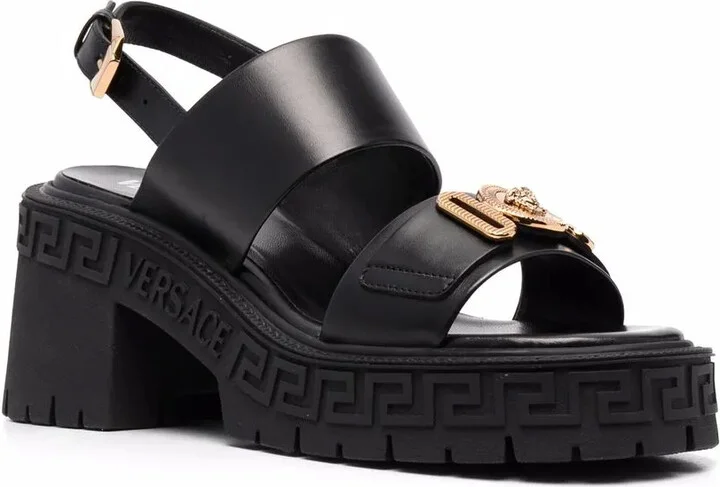 Medusa-plaque sandals - Image 2