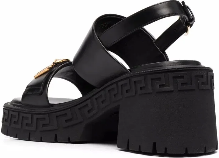 Medusa-plaque sandals - Image 3