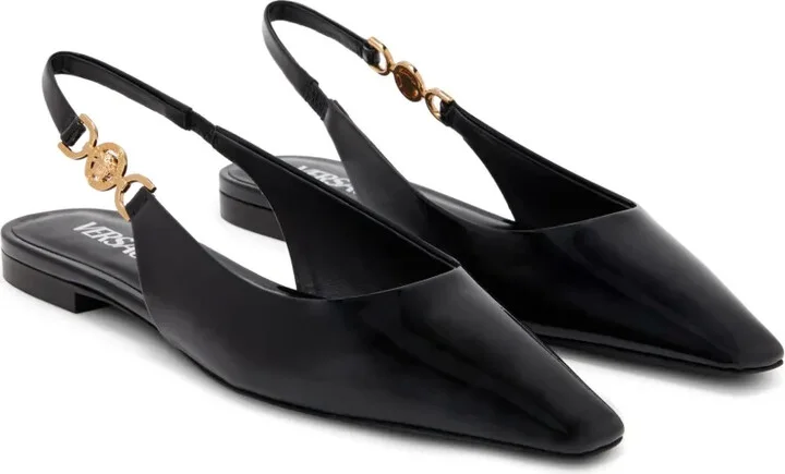 Medusa-plaque slingback ballerina shoes - Image 2