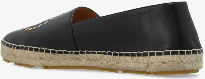 Medusa Studded Leather Espadrilles - Image 2