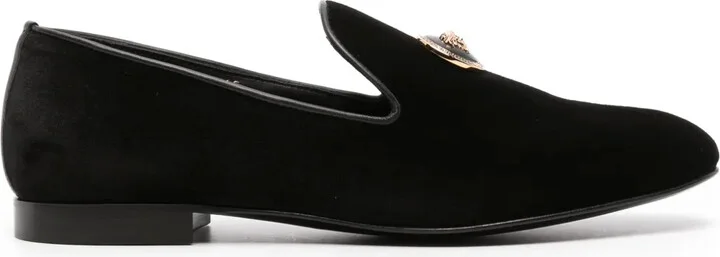 Medusa velvet loafers