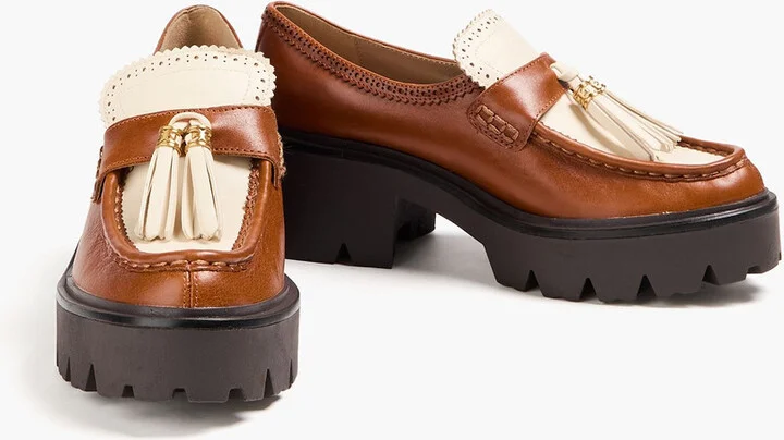 Meela two-tone leather platform loafers - Image 2