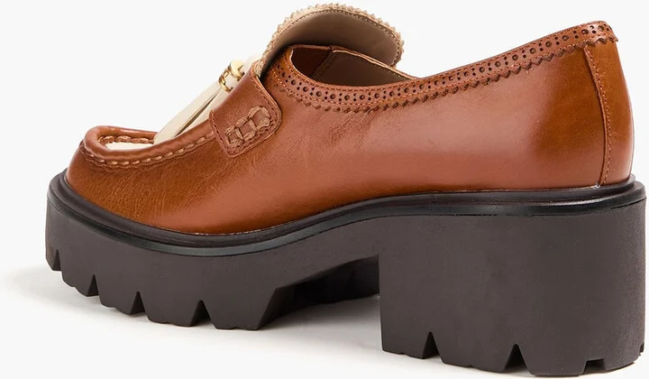 Meela two-tone leather platform loafers - Image 3