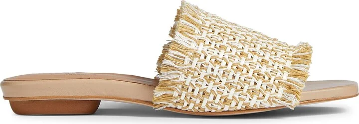 Meera Woven Raffia Slide Sandal - Image 2