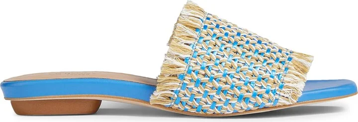 Meera Woven Raffia Slide Sandal - Image 6