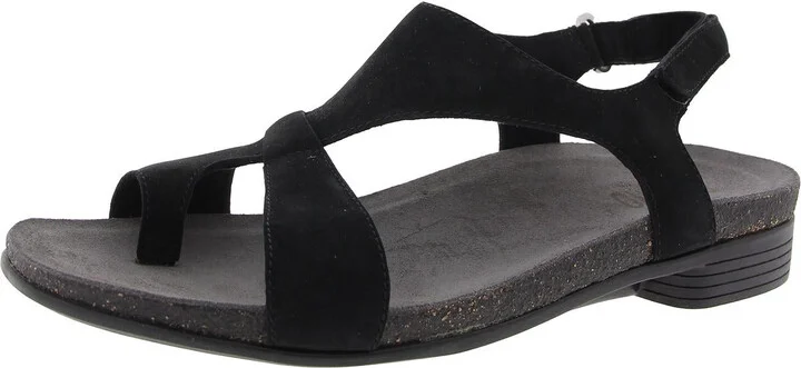 MEG Womens Laceless Leather Strappy Sandals