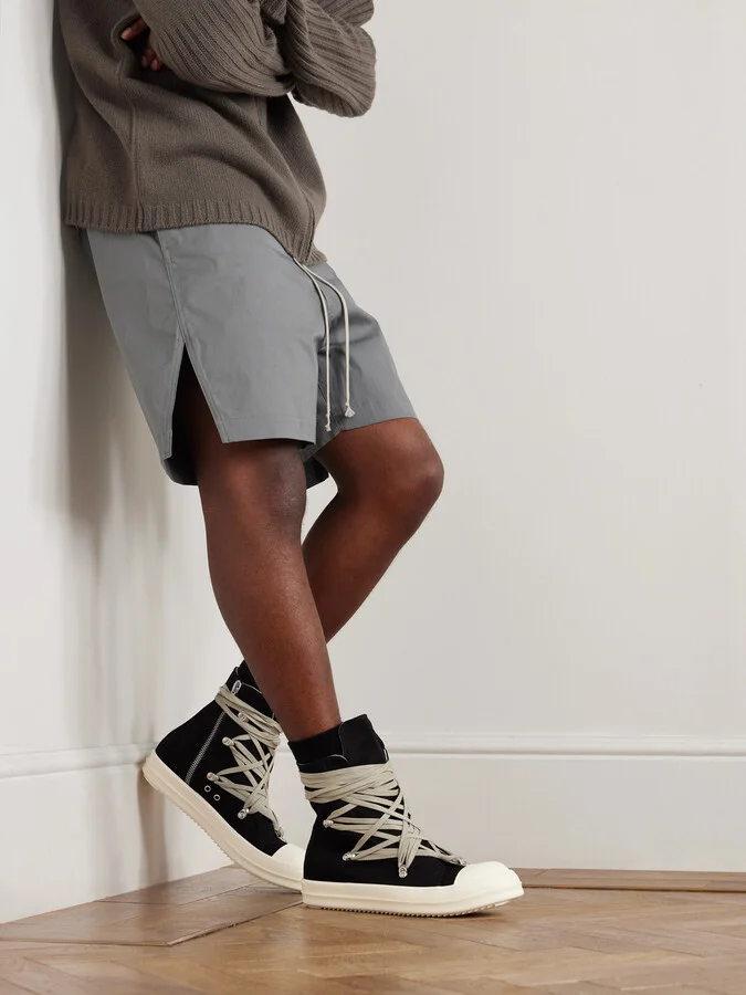 Megalace Denim High-Top Sneakers - Image 2