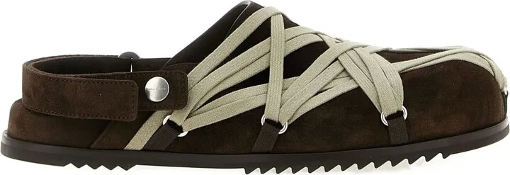 Megalace lace-up mules