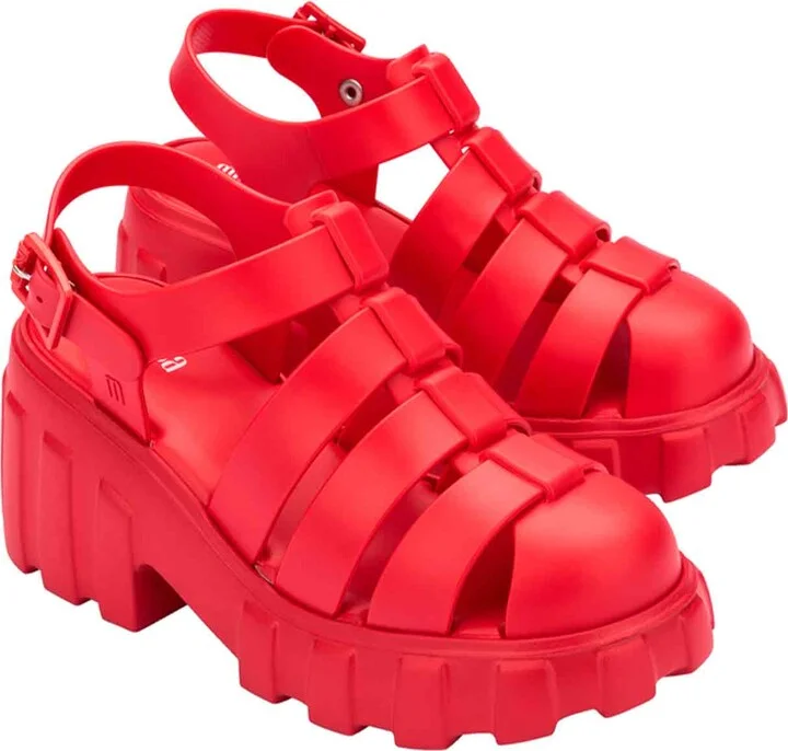 Megan Fisherman Style Platform - Red - Image 4