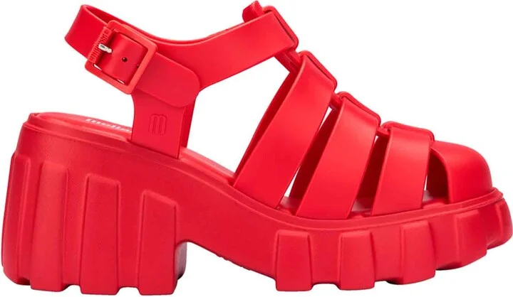 Megan Fisherman Style Platform - Red