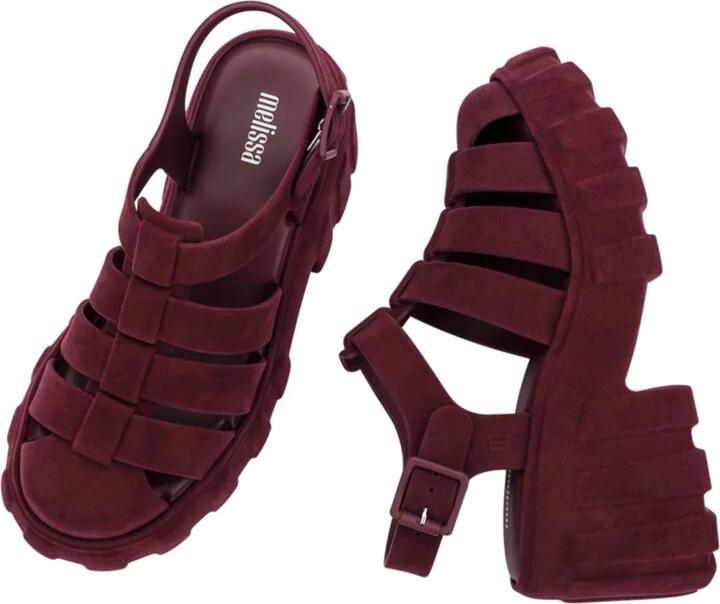 Megan Velvet Platform Fisherman Sandal - Image 3